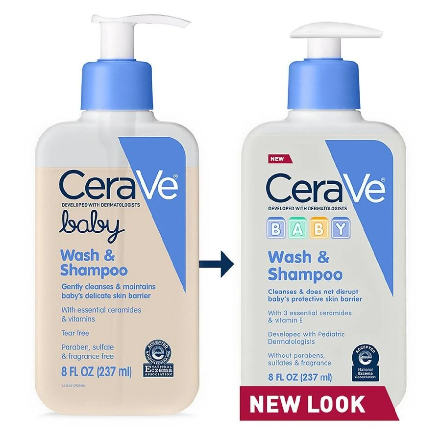 商品CeraVe|Baby Wash and Shampoo for Tear-Free Baby Bath Time,价格¥84,第3张图片详细描述