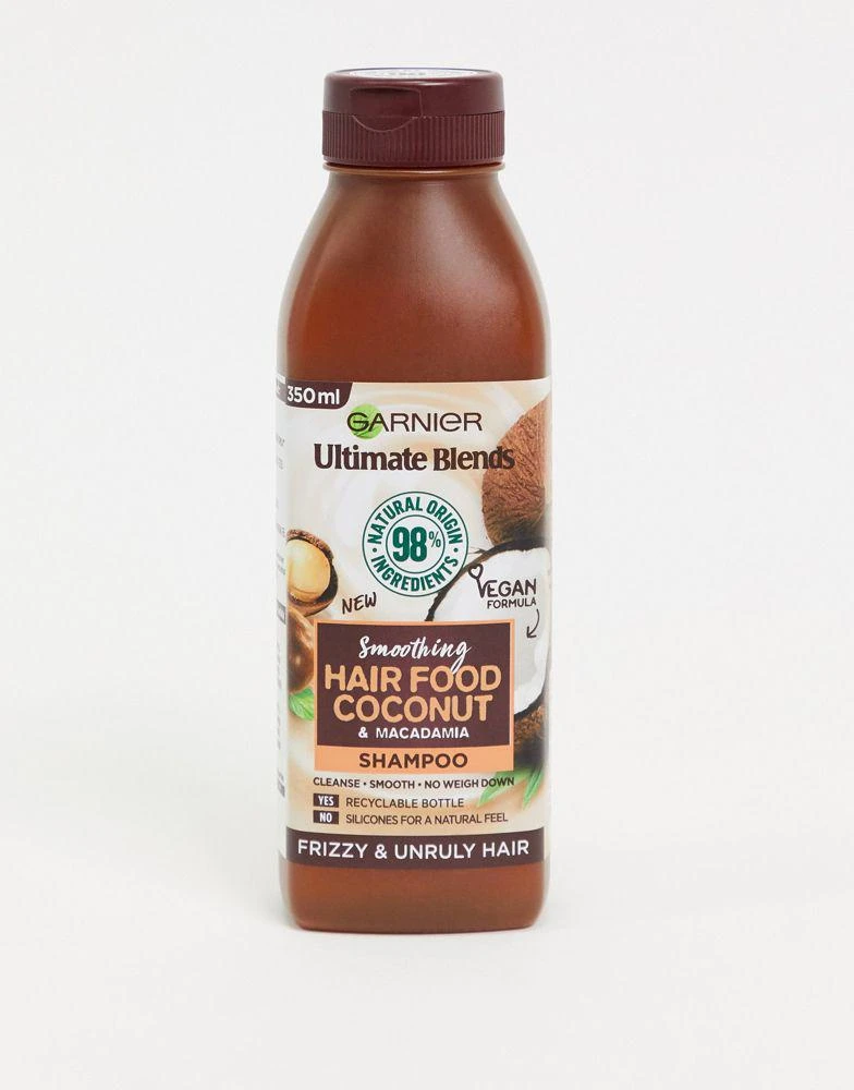 商品Garnier|Garnier Ultimate Blends Smoothing Hair Food Coconut Shampoo For Frizzy Hair 350ml,价格¥58,第1张图片