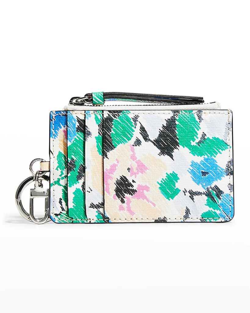 商品Ganni|Banner Floral Zip Card Case,价格¥504,第4张图片详细描述