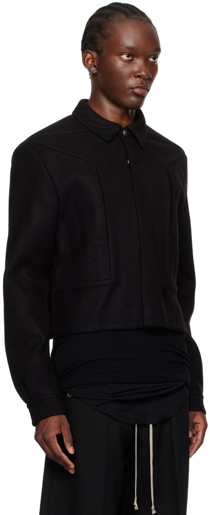 Rick Owens Black Porterville Alice Strobe Jacket - Jackets - Free