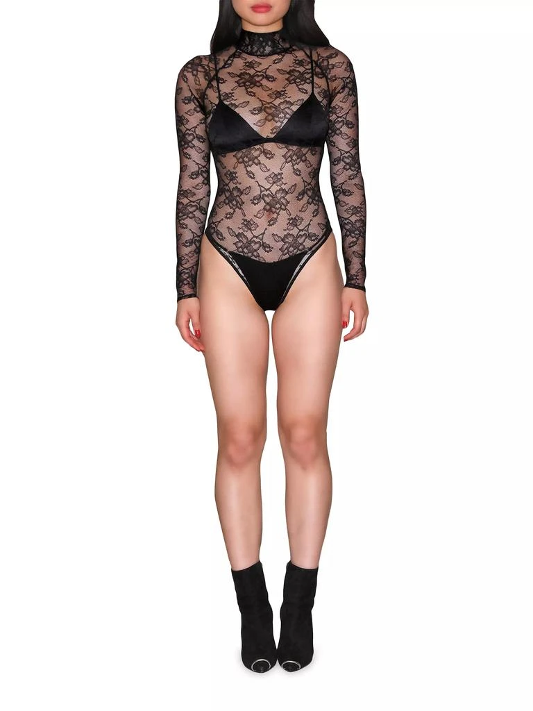 商品Fleur du Mal|Lace Sheer Bodysuit,价格¥2437,第2张图片详细描述