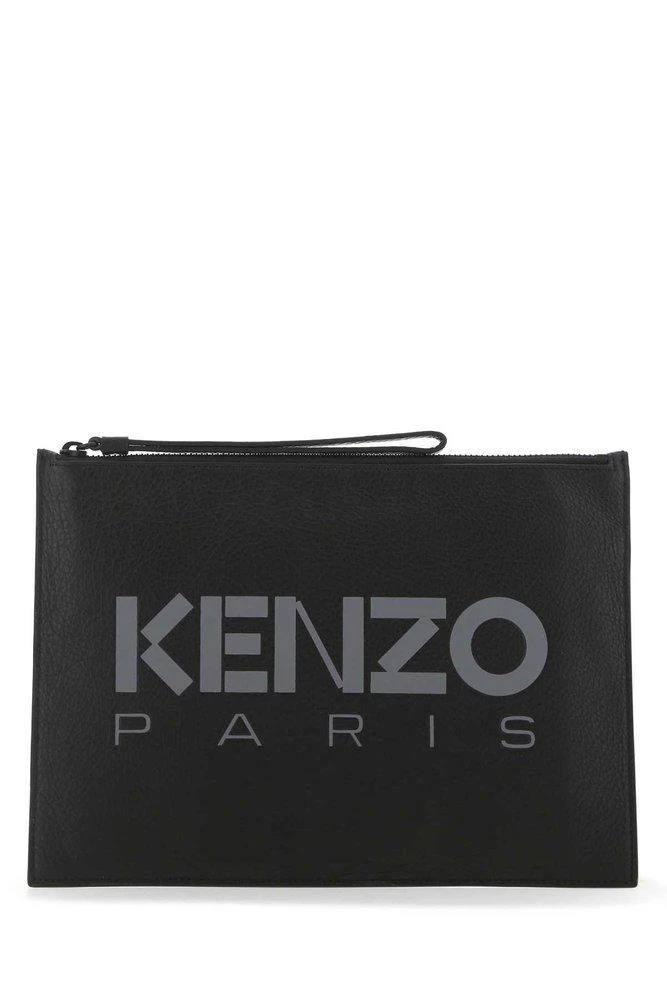 商品Kenzo|Kenzo Logo-Printed Zipped Clutch Bag,价格¥1934,第1张图片