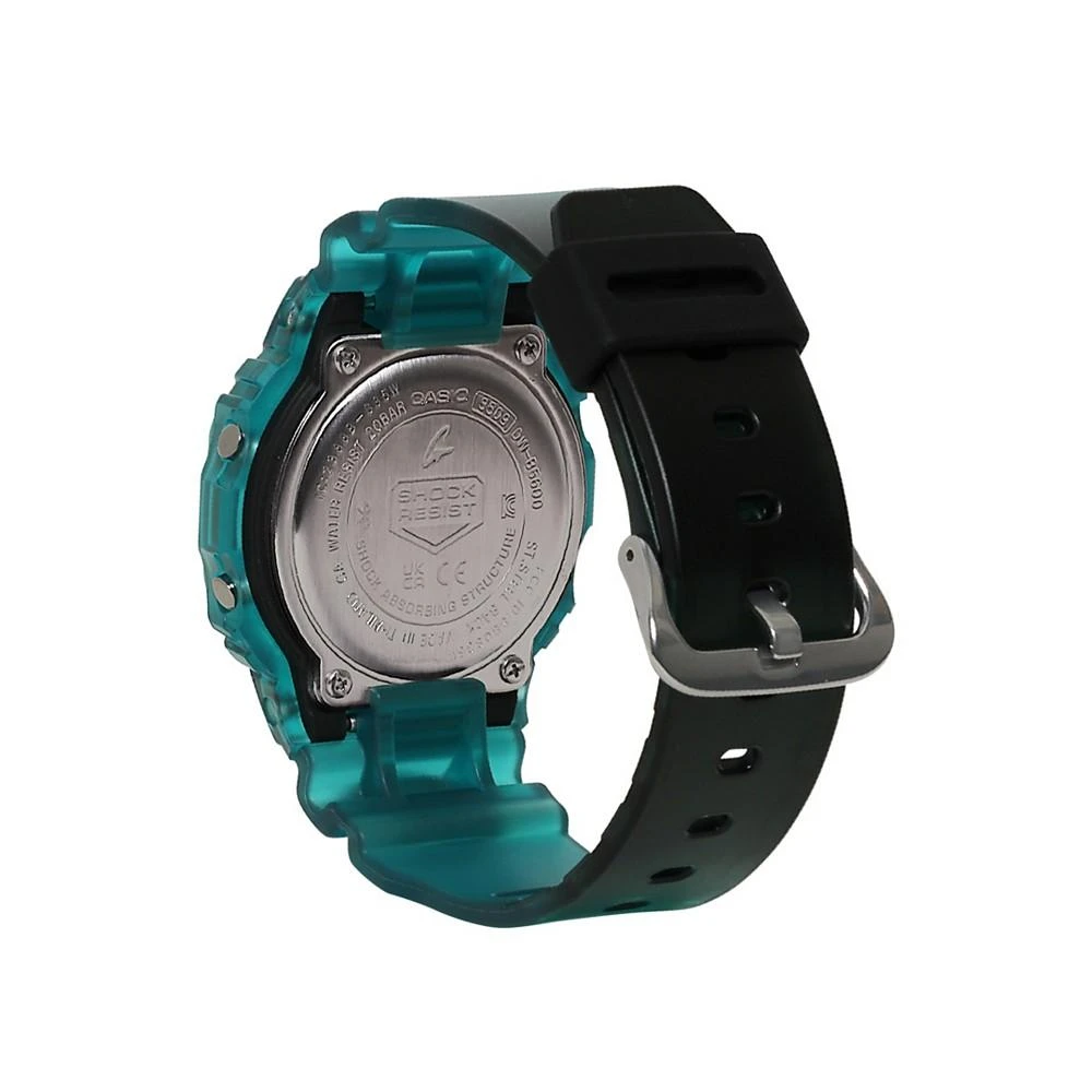 商品G-Shock|Men's Digital Quartz Blue Skeleton Resin Bluetooth Watch, 42.8mm DWB5600G-2,价格¥785,第3张图片详细描述