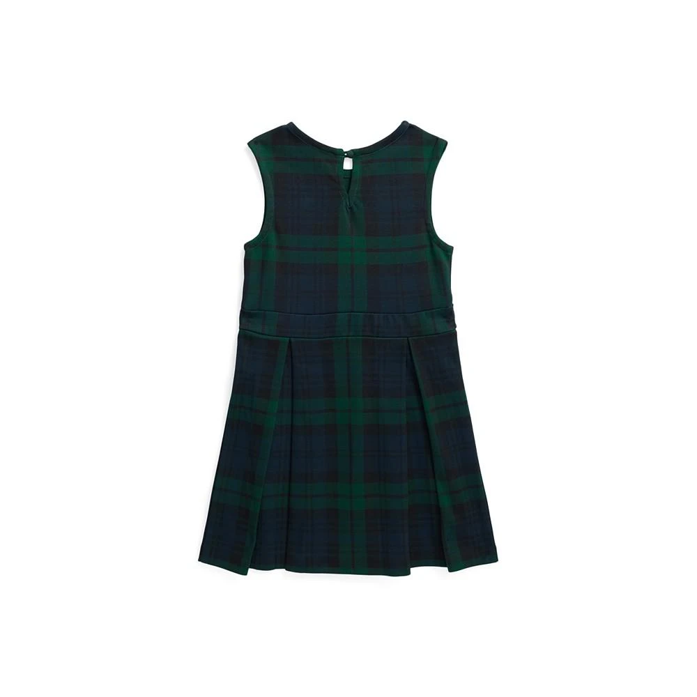 商品Ralph Lauren|Toddler and Little Girls Plaid Pleated Ponte Dress,价格¥394,第5张图片详细描述