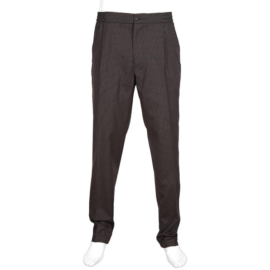 商品Salvatore Ferragamo|Black Stripe Trousers,价格¥1749,第1张图片