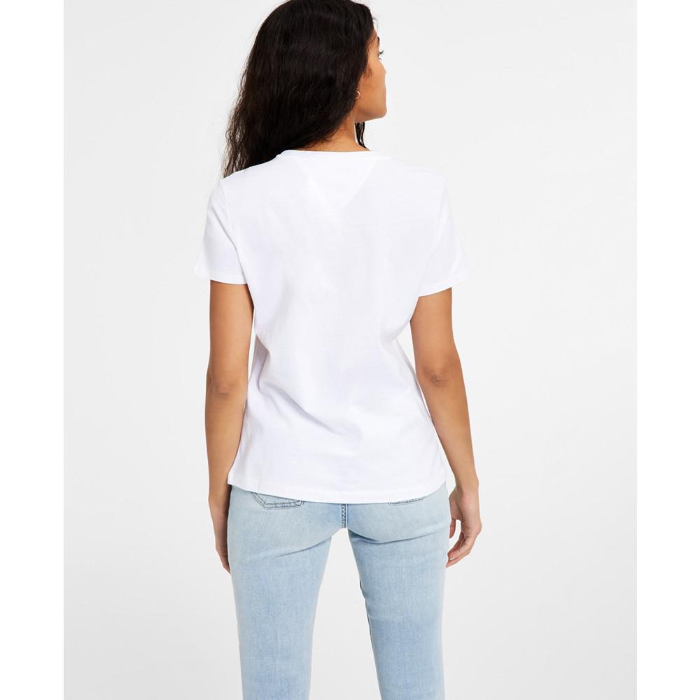 商品Tommy Jeans|Women's Cotton Logo T-Shirt,价格¥145,第4张图片详细描述