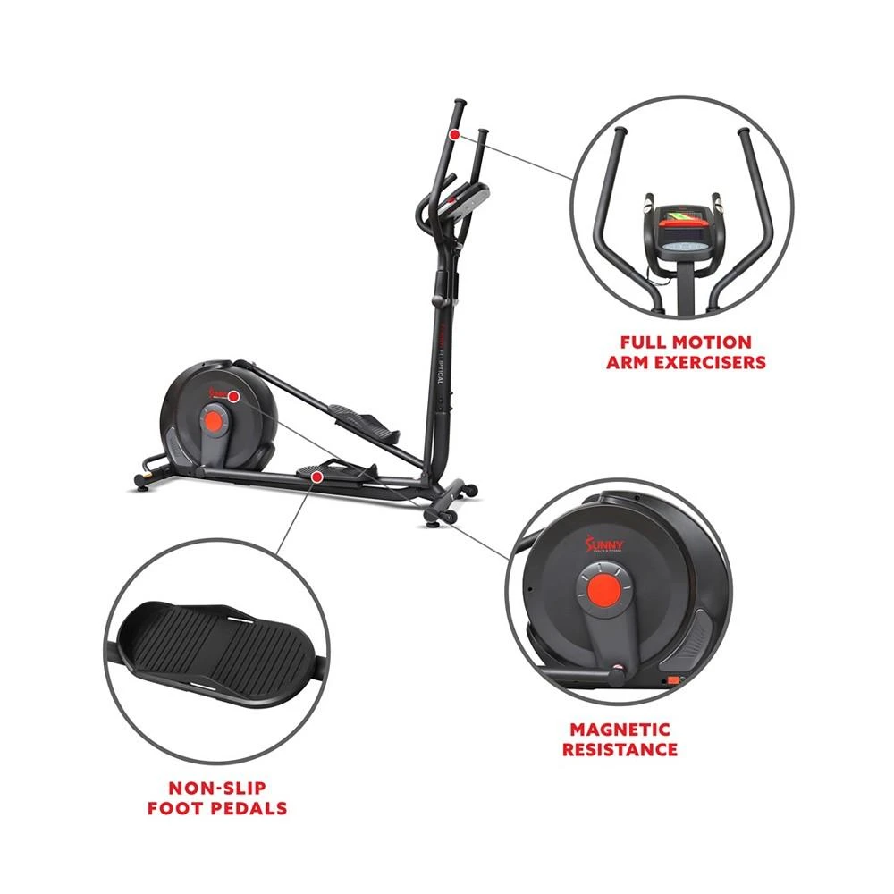 商品Sunny Health & Fitness|Power Stride Advanced Elliptical Machine, Sf-E321006,价格¥10186,第4张图片详细描述