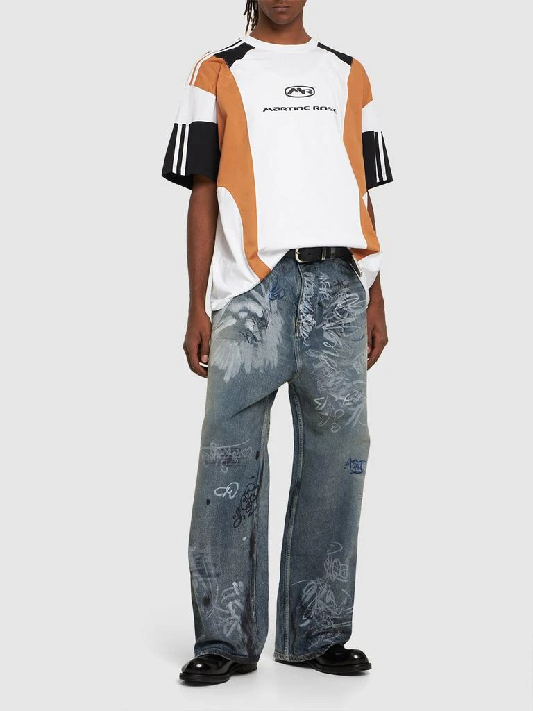 商品Martine Rose|Oversize Paneled Cotton Jersey T-shirt,价格¥2262,第1张图片