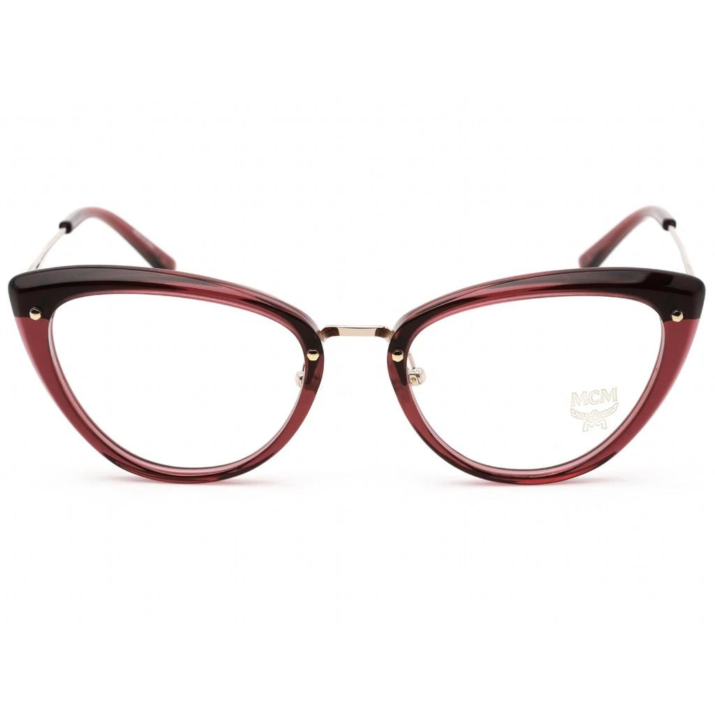 商品MCM|MCM Women's Eyeglasses - Clear Demo Lens Bordeaux Cat Eye Shape Frame | MCM2153 603,价格¥432,第2张图片详细描述