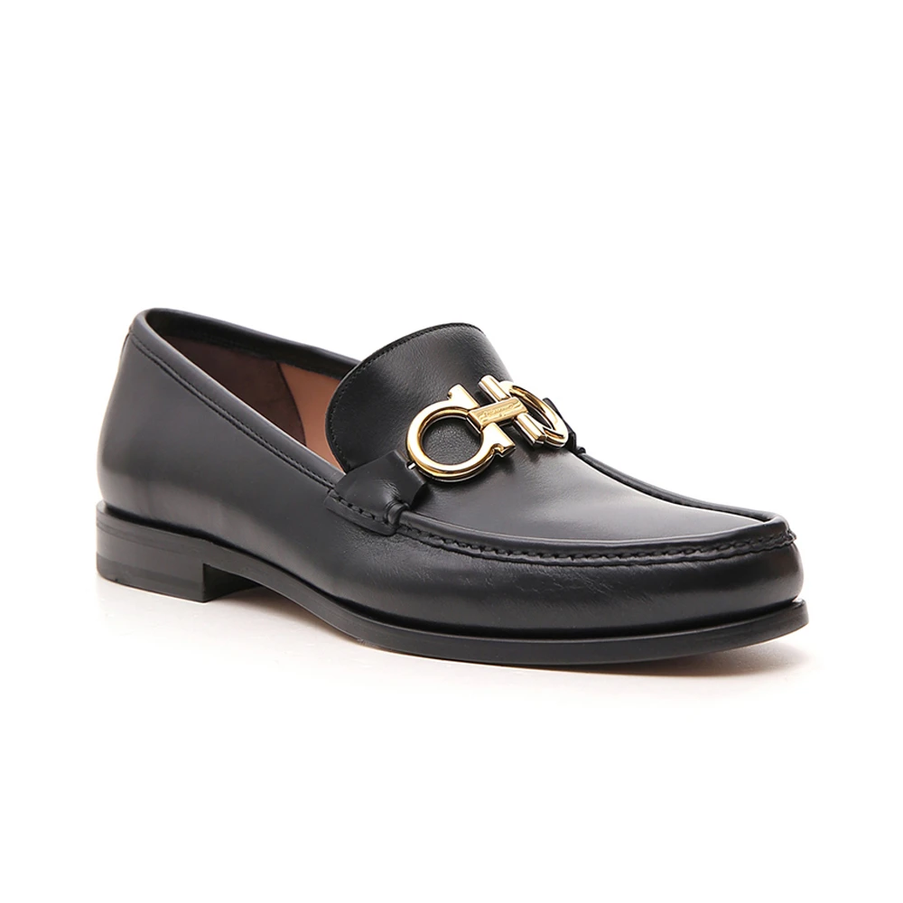 Salvatore Ferragamo 菲拉格慕 男士黑色乐福鞋 02-B715-712557 商品