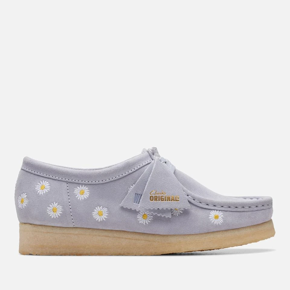 商品Clarks|CLARKS ORIGINALS WOMEN'S EMBROIDERED SUEDE WALLABEE SHOES,价格¥782,第1张图片