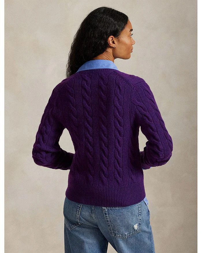 商品Ralph Lauren|Cable-Knit Wool-Cashmere Cardigan Sweater,价格¥1964,第3张图片详细描述