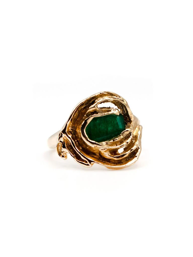商品Arielle Routhier|Emerald Flora Ring,价格¥25638,第4张图片详细描述