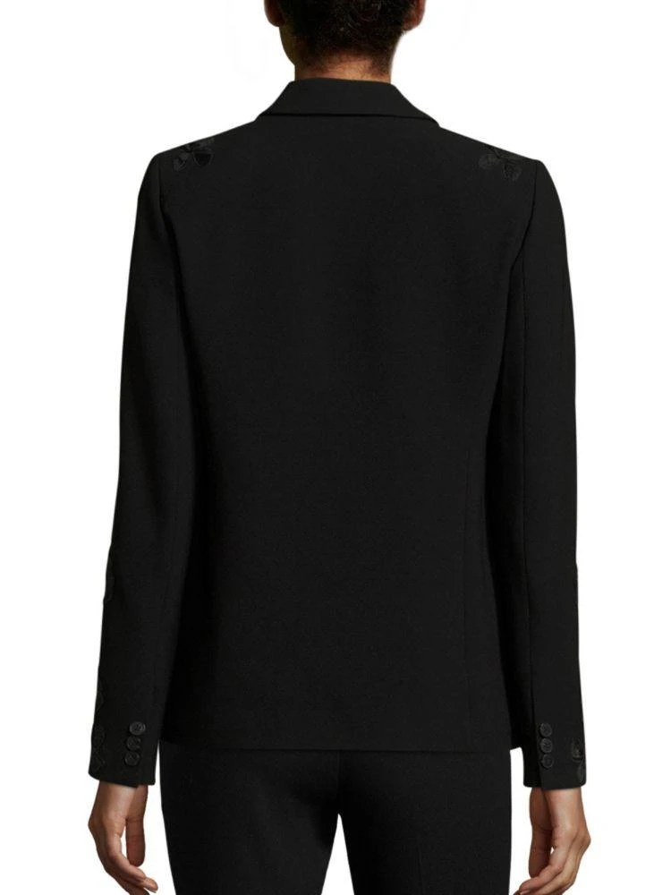 商品Tahari|Mauricia Lace Appliqué Crepe Blazer,价格¥1117,第2张图片详细描述