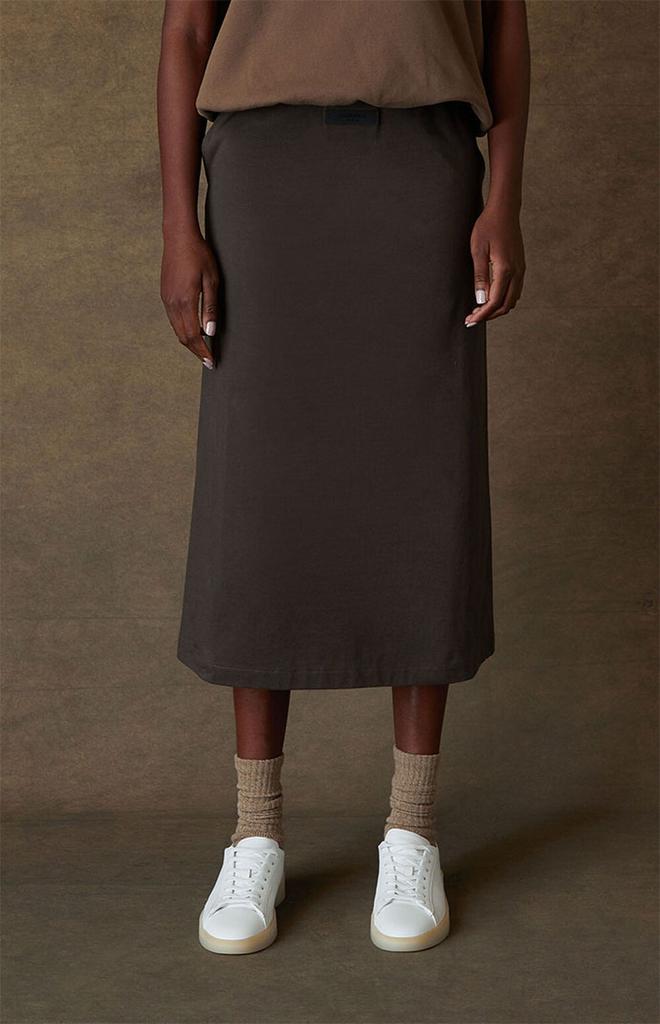 Women's Off Black Midi Skirt商品第2张图片规格展示