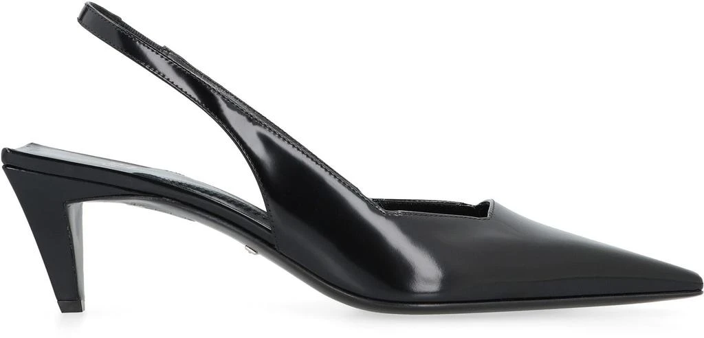 商品Gucci|GUCCI LEATHER SLINGBACK PUMPS,价格¥4205,第2张图片详细描述