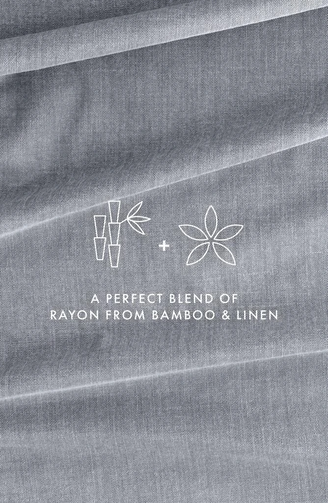 商品HOMESPUN|Luxury 4-Piece Rayon & Linen Blend Bed Sheet Set,价格¥541,第5张图片详细描述