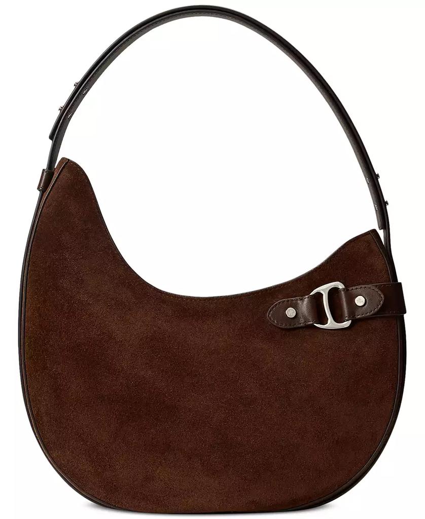 Sac bandoulière Tasha grand format en daim image 2