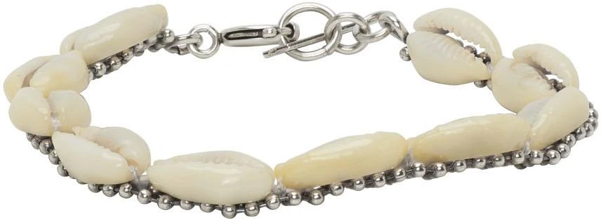 商品Isabel Marant|Off-White Seashell Bracelet,价格¥727,第1张图片