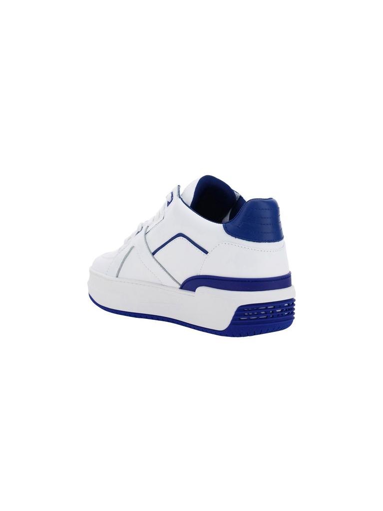 Just Don Men's  White Leather Sneakers商品第3张图片规格展示