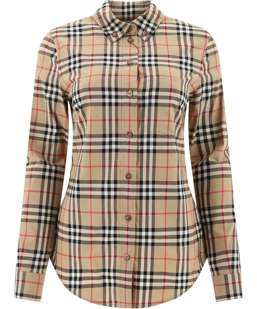 商品Burberry|Burberry Vintage Check Long-Sleeved Shirt,价格¥3291,第1张图片