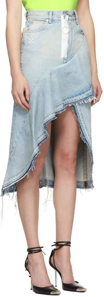 商品Off-White|Blue Asymmetric Denim Skirt,价格¥2770,第2张图片详细描述