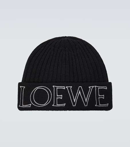 Loewe | Logo embroidered wool beanie 2276.31元 商品图片