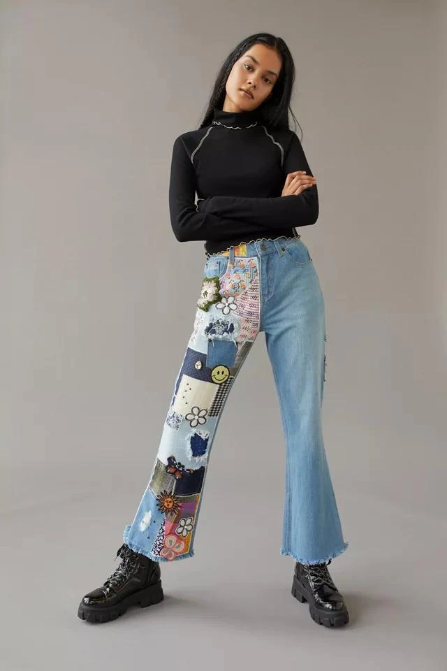 商品BDG|BDG High-Waisted Flare Jean - Indigo Craft,价格¥114,第2张图片详细描述