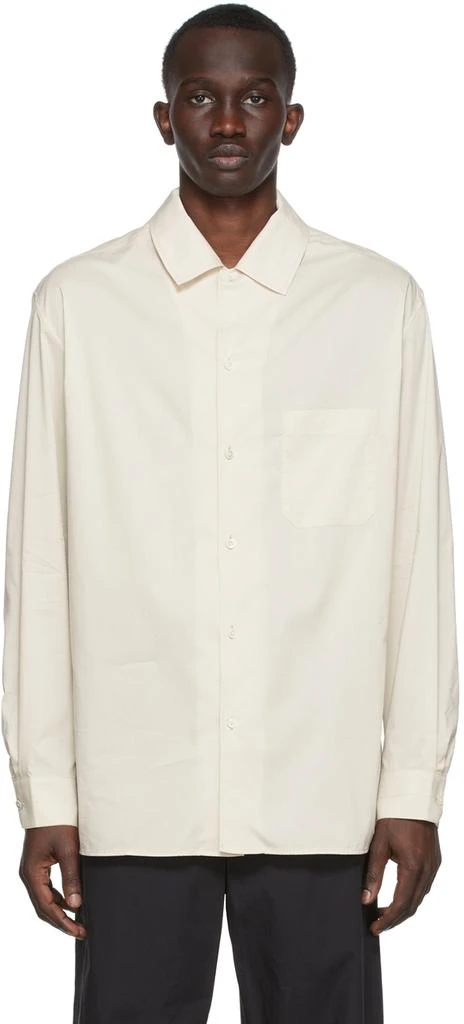 商品Lemaire|Off-White Convertible Collar Shirt,价格¥1324,第1张图片