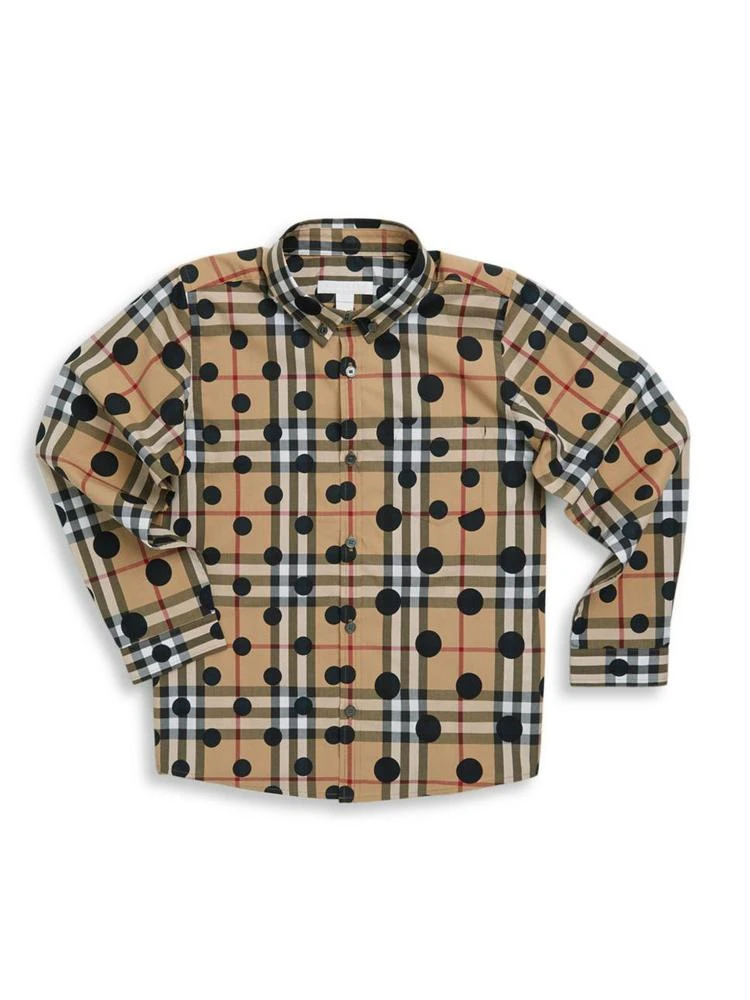商品Burberry|Toddler's, Little Boy's & Boy's Mini Fred Mix-Print Shirt,价格¥780,第1张图片