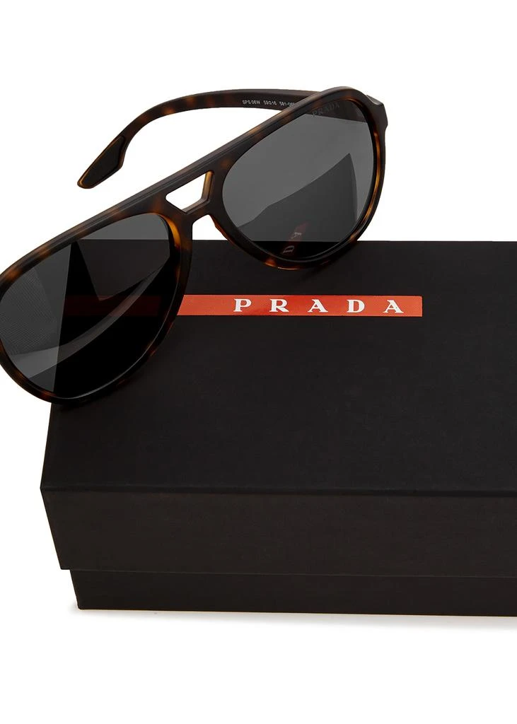 商品Prada|Tortoiseshell aviator-style sunglasses,价格¥961,第4张图片详细描述