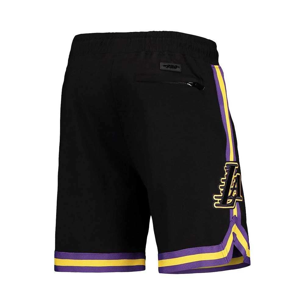 商品Pro Standard|Men's LeBron James Black Los Angeles Lakers Player Replica Shorts,价格¥817,第2张图片详细描述