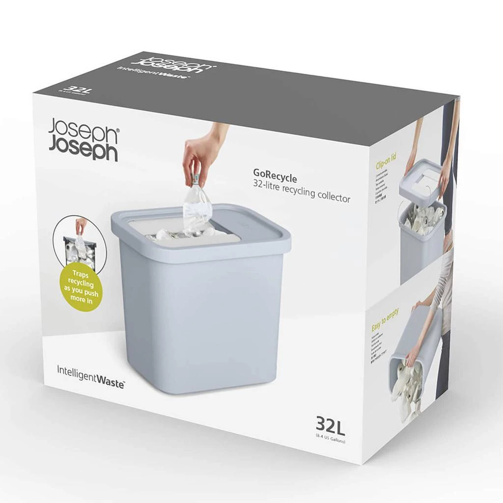 商品Joseph Joseph|Joseph Joseph GoRecycle 32-Litre Recycling Collector - Blue,价格¥199,第2张图片详细描述