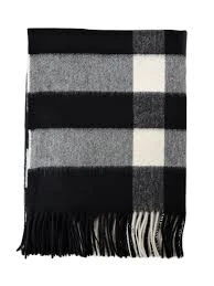 商品[国内直发] Burberry|Burberry 巴宝莉 女士灰色格纹羊绒围巾 4065350-灰色,价格¥3320,第1张图片