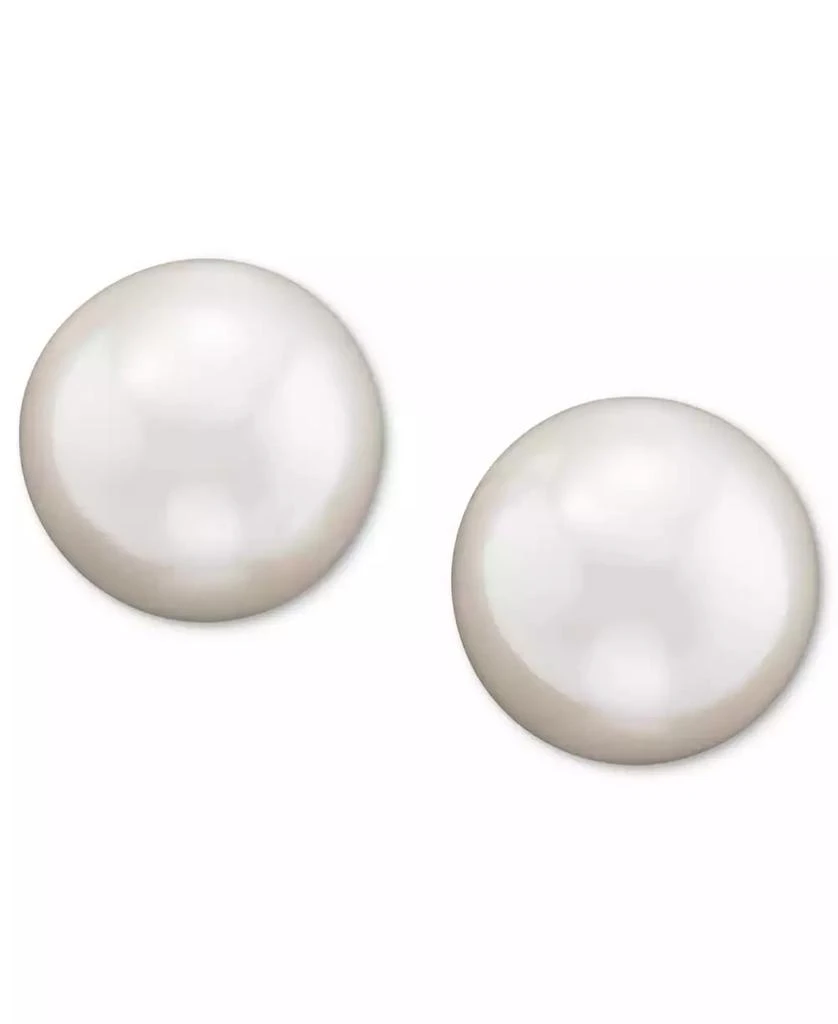 商品Ralph Lauren|Silver-Tone Imitation Pearl Stud Earrings (6MM),价格¥192,第1张图片