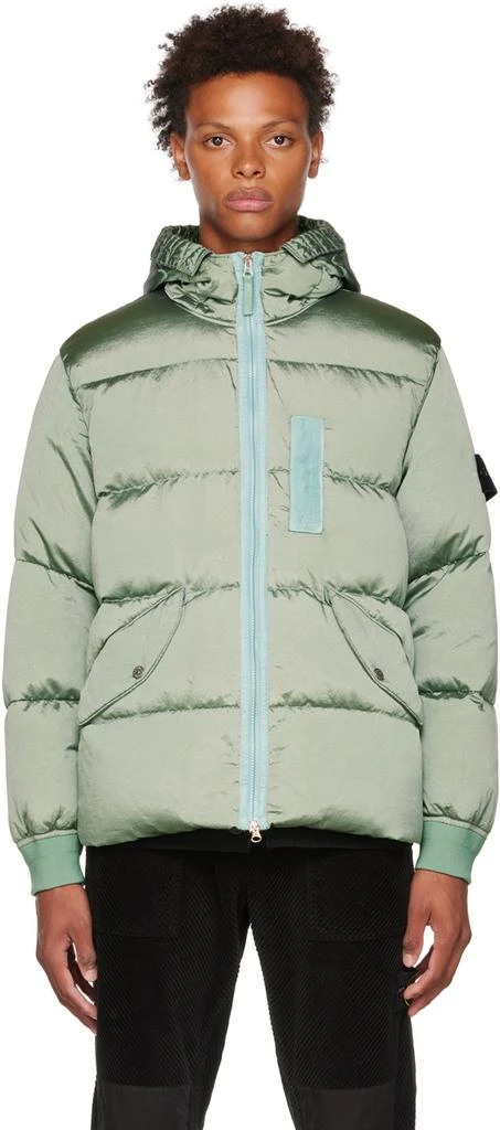 商品Stone Island|Green Econyl Down Jacket,价格¥5934,第1张图片