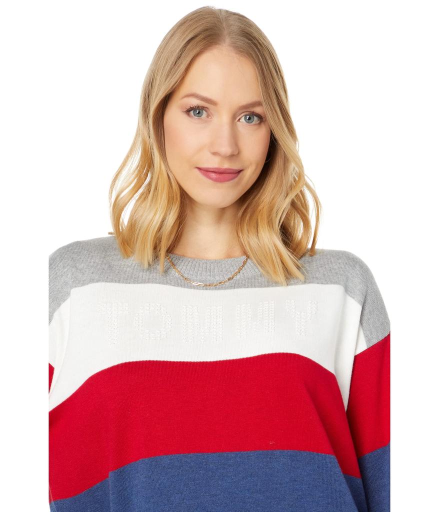 Multi Stripe Tommy Bubble Sweater商品第3张图片规格展示