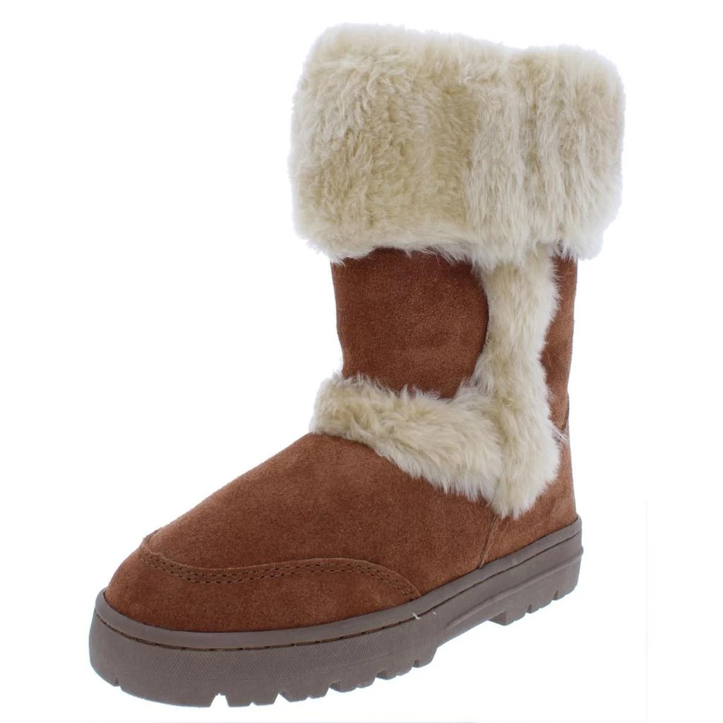 商品Style & Co|Style & Co. Womens Witty Suede Faux Fur Casual Boots,价格¥84,第3张图片详细描述