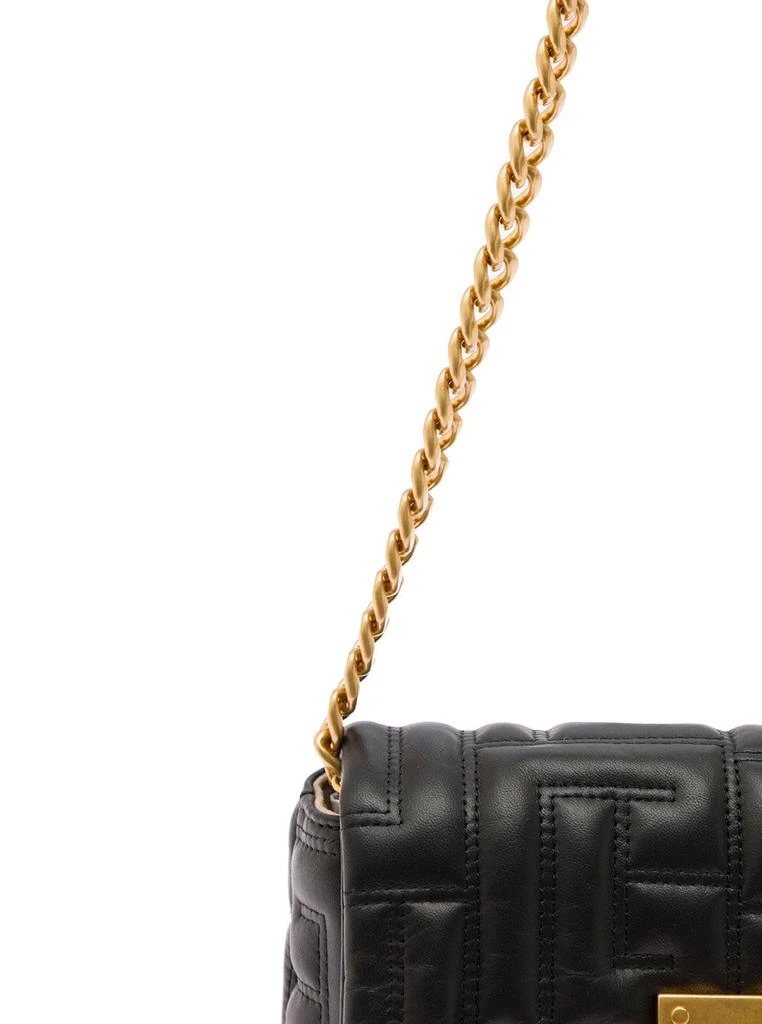 商品Balmain|Mini Black 1945 Quilted Shoulder Bag Woman Balmain,价格¥6946,第3张图片详细描述
