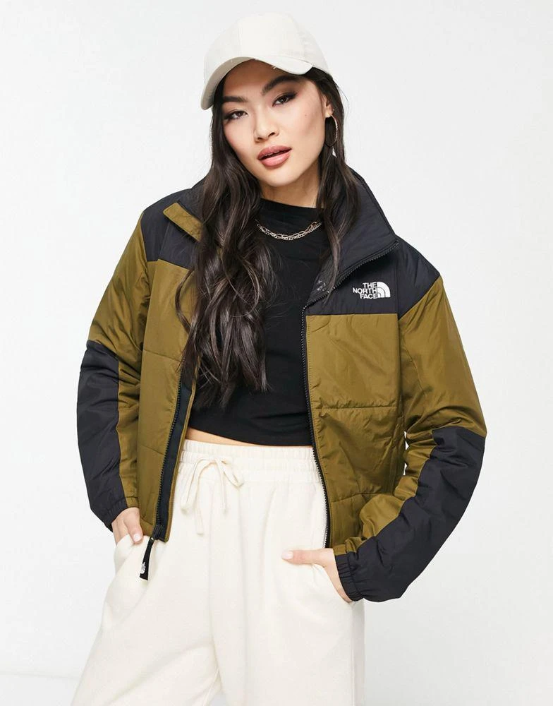 商品The North Face|The North Face Gosei puffer jacket in khaki and black Exclusive at ASOS,价格¥764,第1张图片