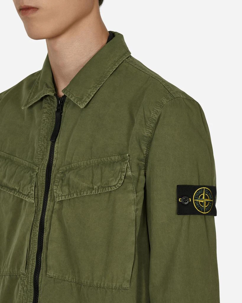 商品Stone Island|Cotton Overshirt Green,价格¥2585,第5张图片详细描述