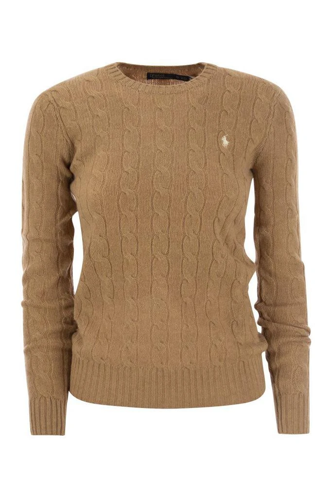 商品Ralph Lauren|POLO RALPH LAUREN Wool and cashmere cable-knit sweater,价格¥1677,第1张图片