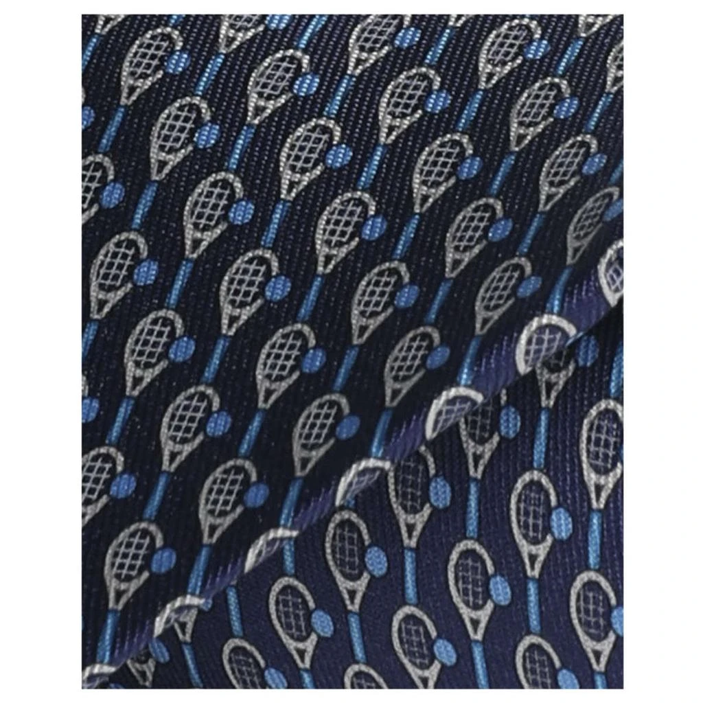 商品Salvatore Ferragamo|Ferragamo Tennis Print   Tie,价格¥895,第3张图片详细描述