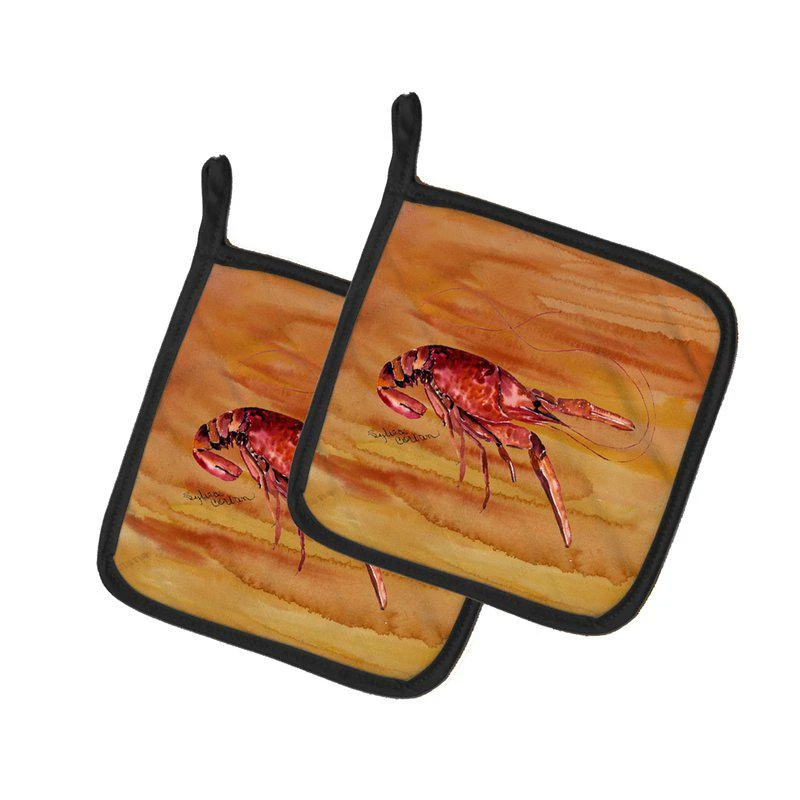 商品Caroline's Treasures|Crawfish Hot and Spicy Pair of Pot Holders,价格¥170,第1张图片