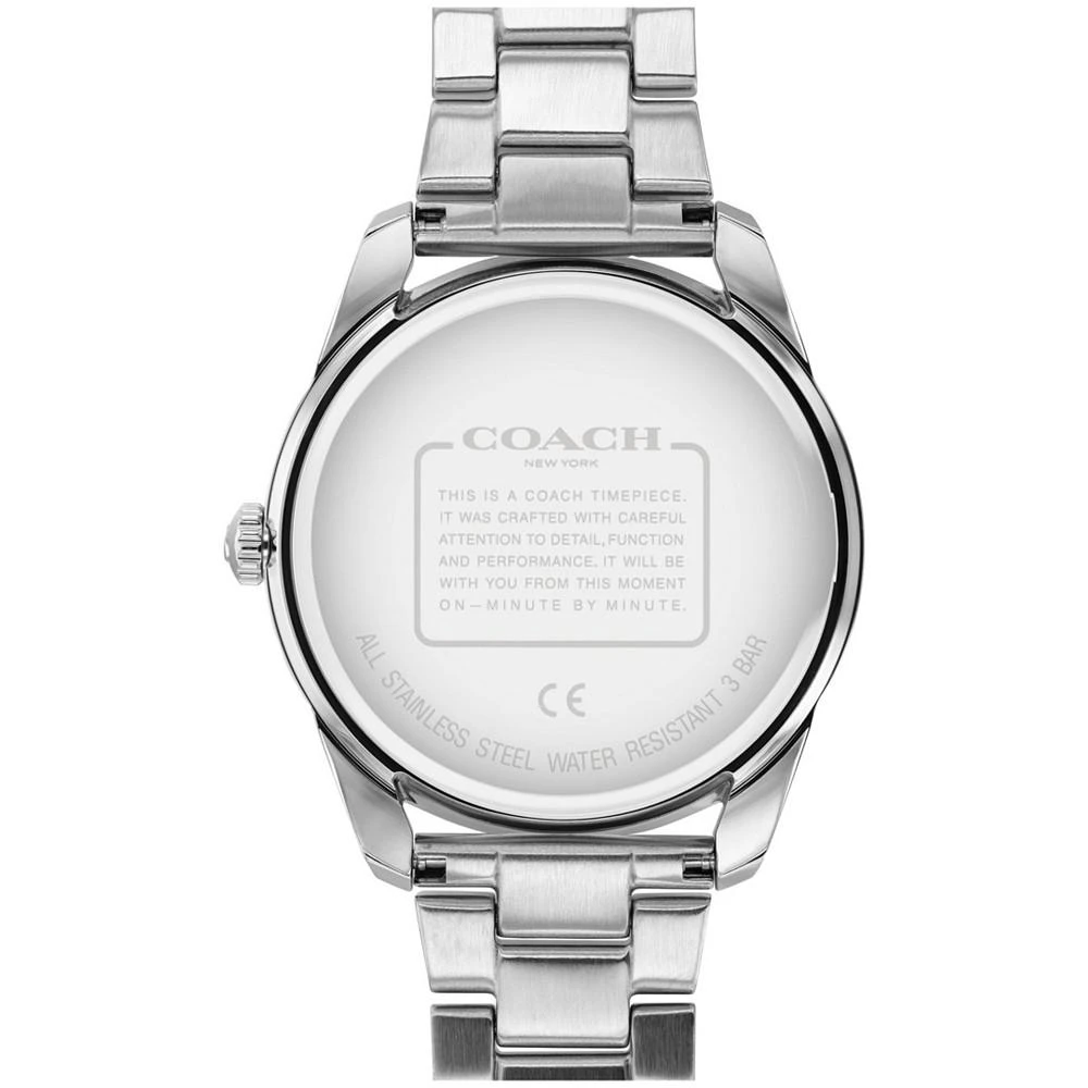 商品Coach|Women's Preston Rainbow Stainless Steel Bracelet Watch,价格¥2967,第3张图片详细描述