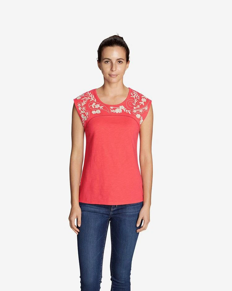 商品Eddie Bauer|Women's Daybreak Embroidered Top,价格¥224,第1张图片