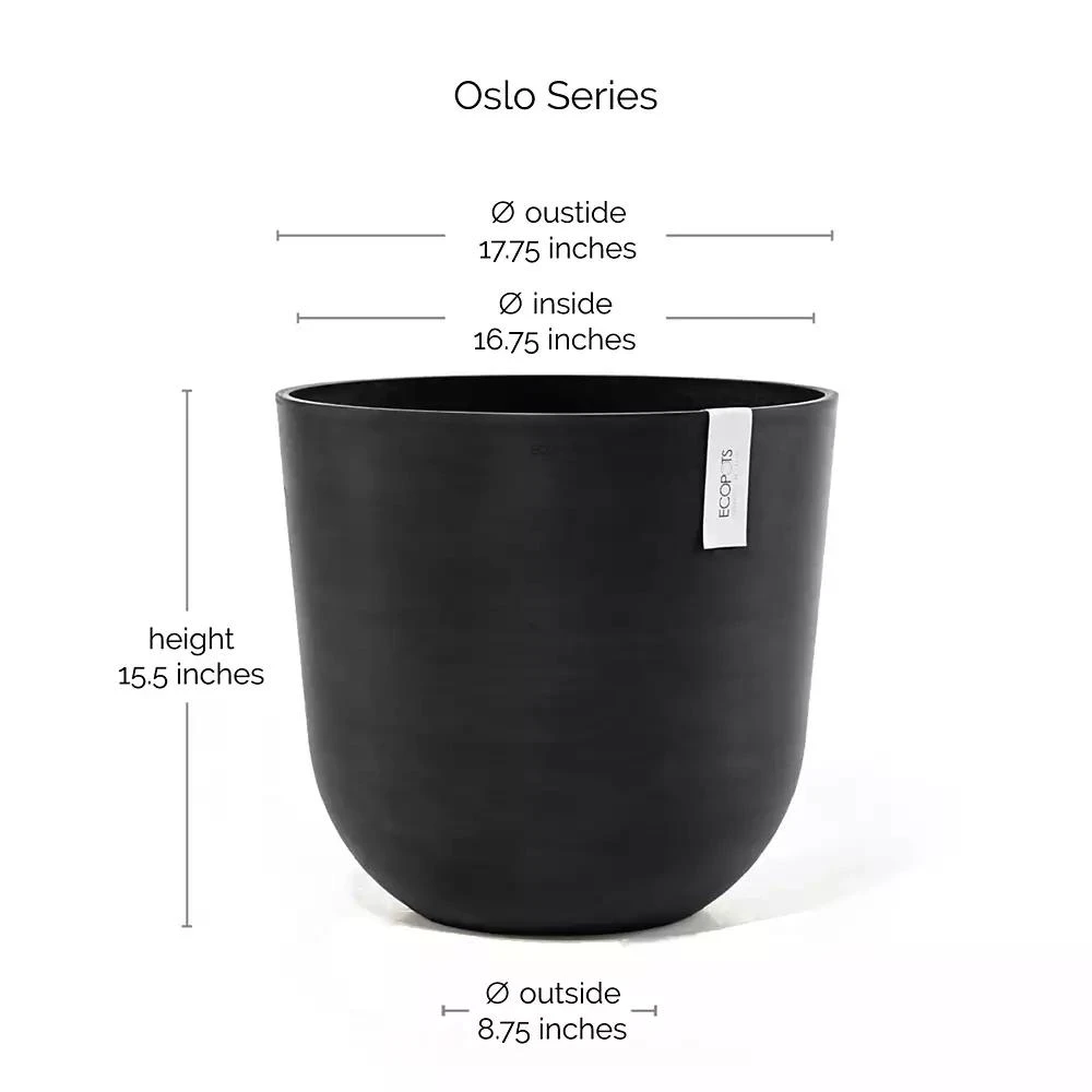 商品ECOPOTS|Oslo Durable Indoor and Outdoor Planter, 17.75in,价格¥457,第2张图片详细描述