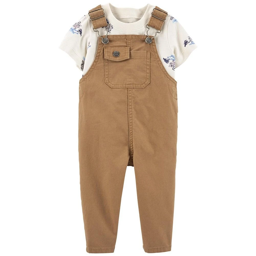 商品Carter's|Baby Boys Short Sleeve T-shirt and Overall Set, 2 Piece,价格¥114,第2张图片详细描述