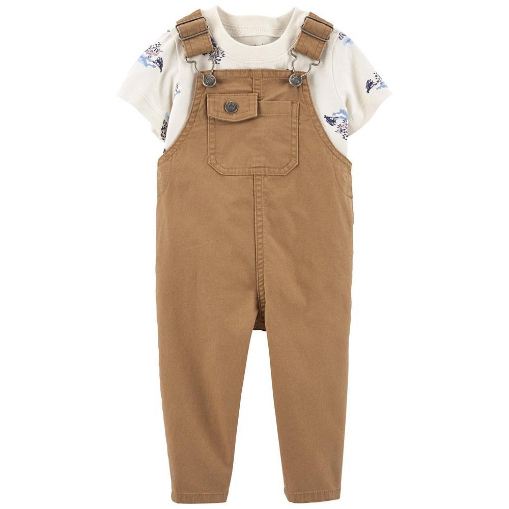 商品Carter's|Baby Boys Short Sleeve T-shirt and Overall Set, 2 Piece,价格¥97,第4张图片详细描述