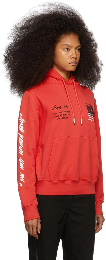 商品Off-White|Red Monalisa Hoodie,价格¥2229,第2张图片详细描述